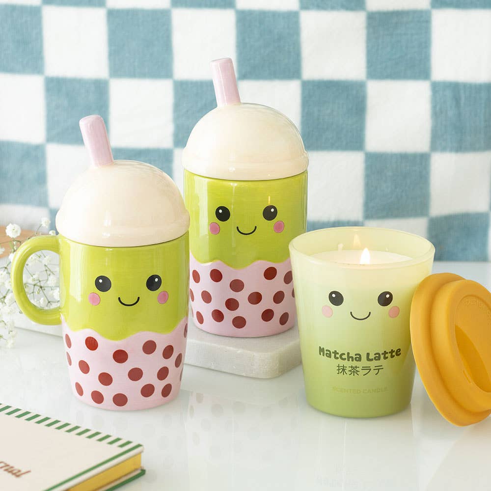 Mug à Couvercle Bubble Tea Kawaii