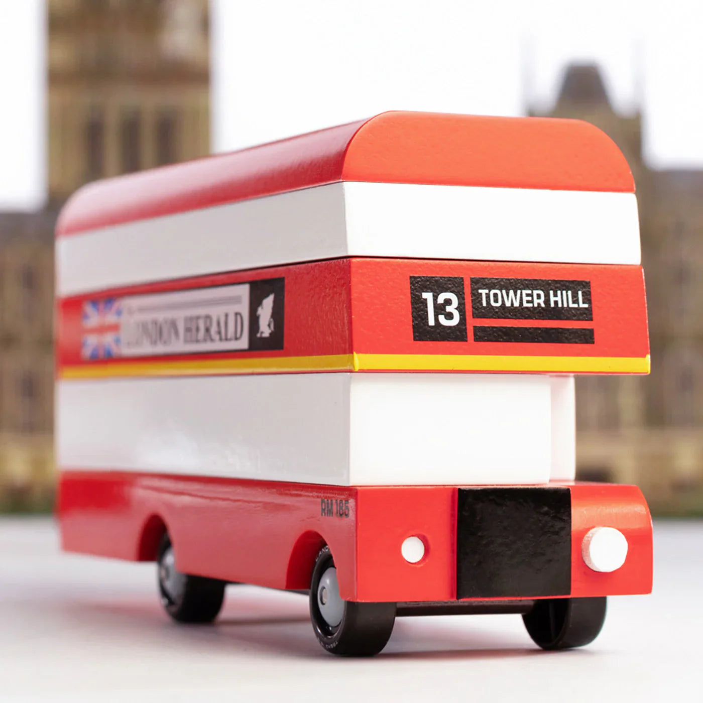Autobús inglés de madera Candycar World - The London Herald