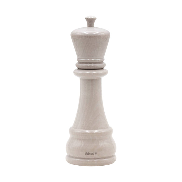 Moulin à épices «Chess» Roi en hêtre blanc laqué brillant