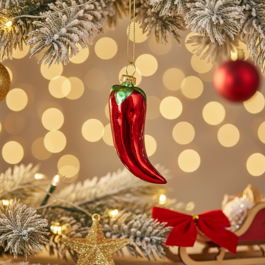 Bola navideña de pimiento mexicano