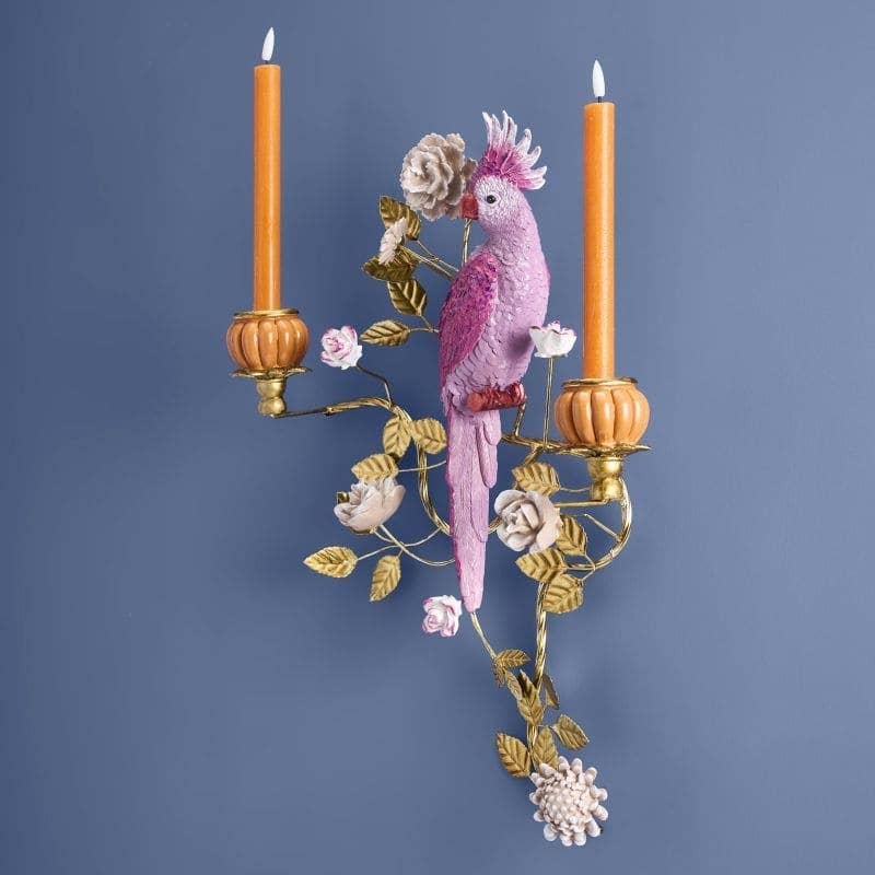 Applique Parrot, arancione/rosa