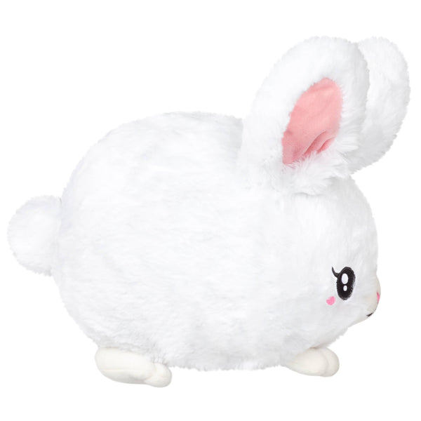 Mini conejo blanco de peluche blando
