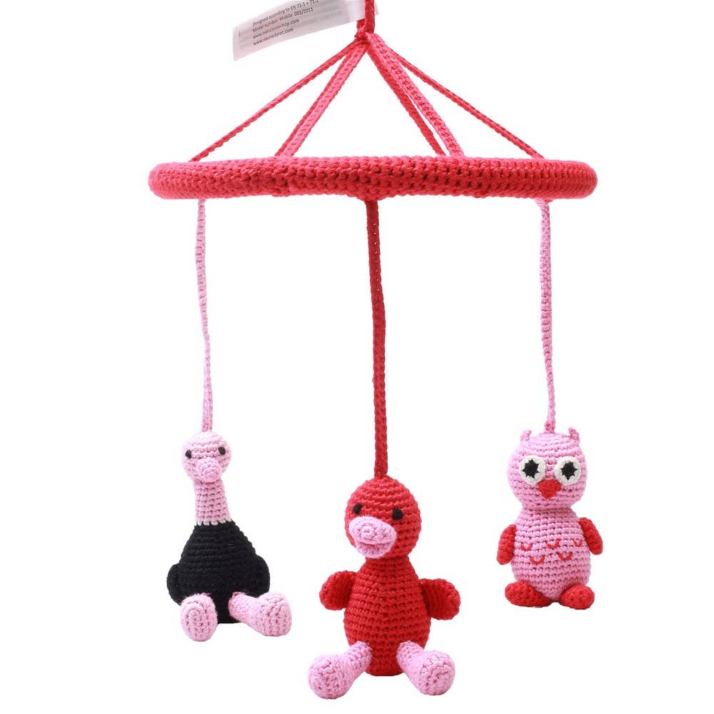 Mobile Avec Canard, Autruche Et Hibou