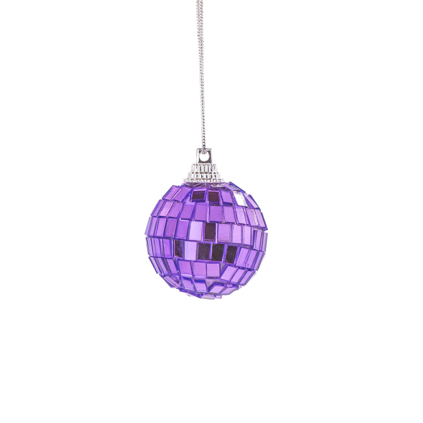 Palline di Natale sfaccettate multicolori, confezione da 6