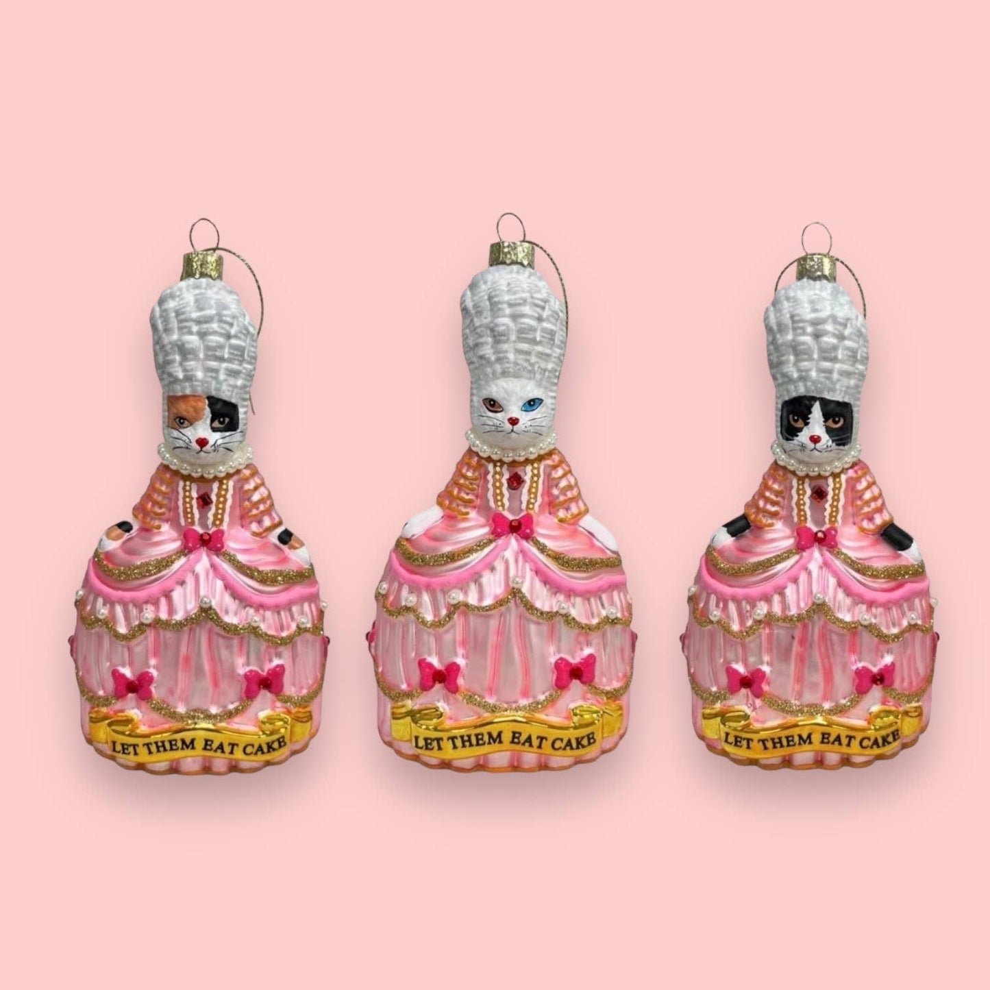 Adorno navideño, Gato esmoquin, María Antonieta, “Que coman”