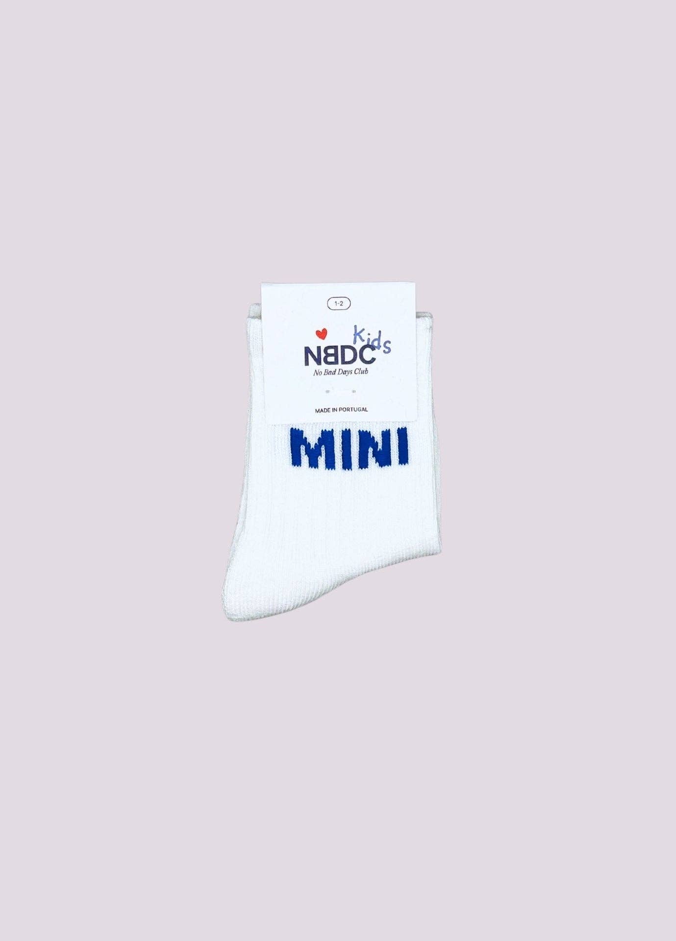 Chaussettes Bébé/Enfant « MINI » - Bleu