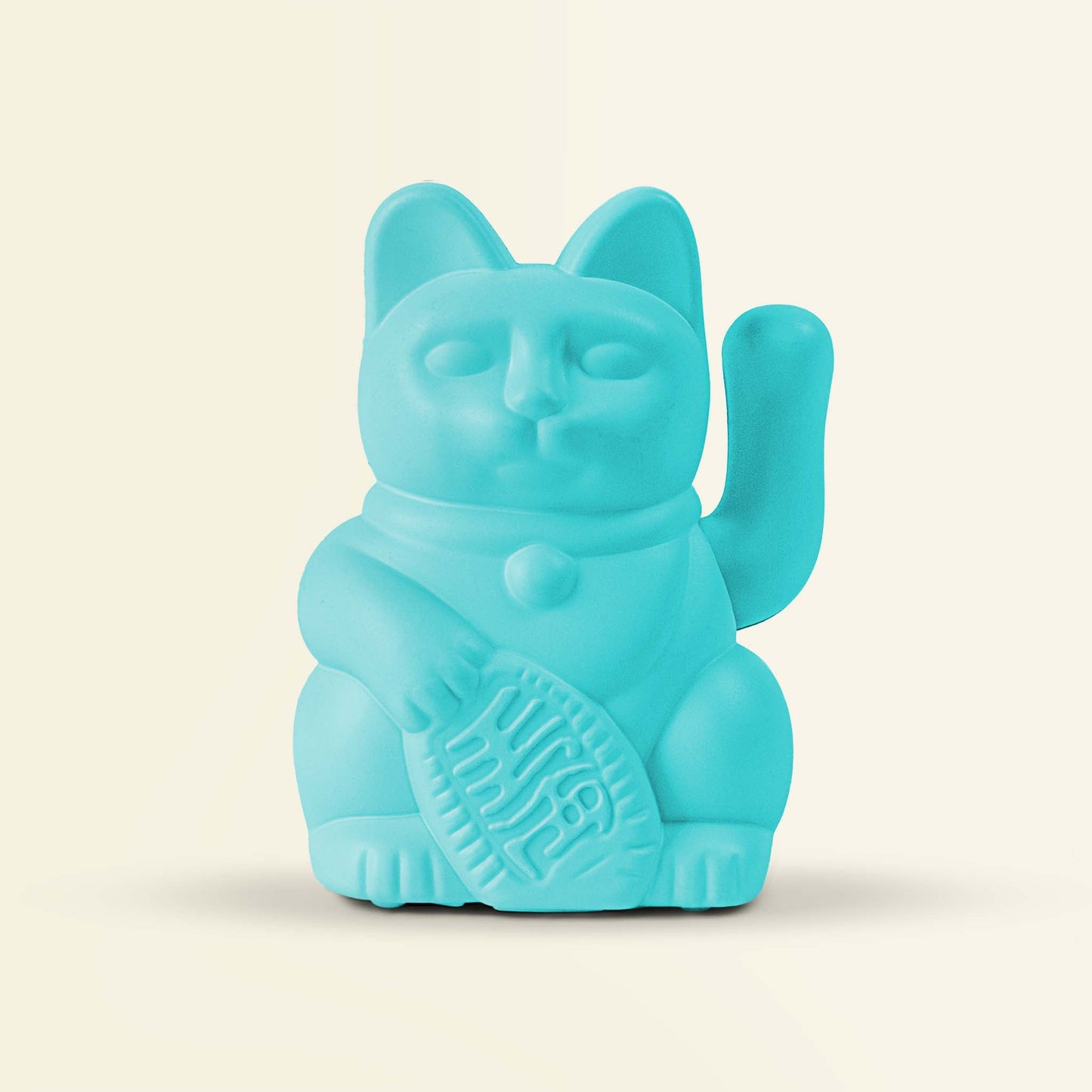 Mini Chat Chanceux Solaire Turquoise « Miko »