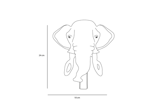 Perchero de peluche de mamut