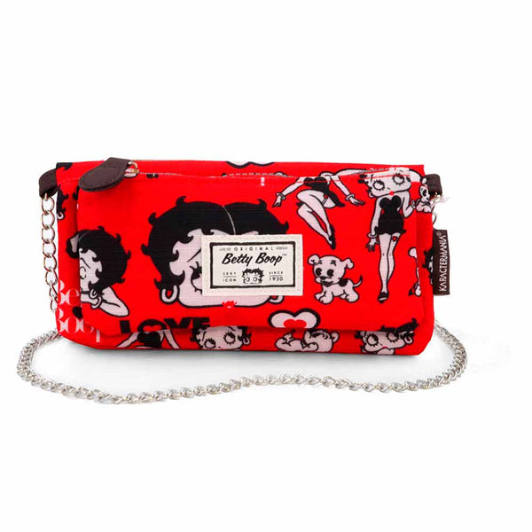 Portefeuille Soft avec Chaîne Betty Boop « Rouge »