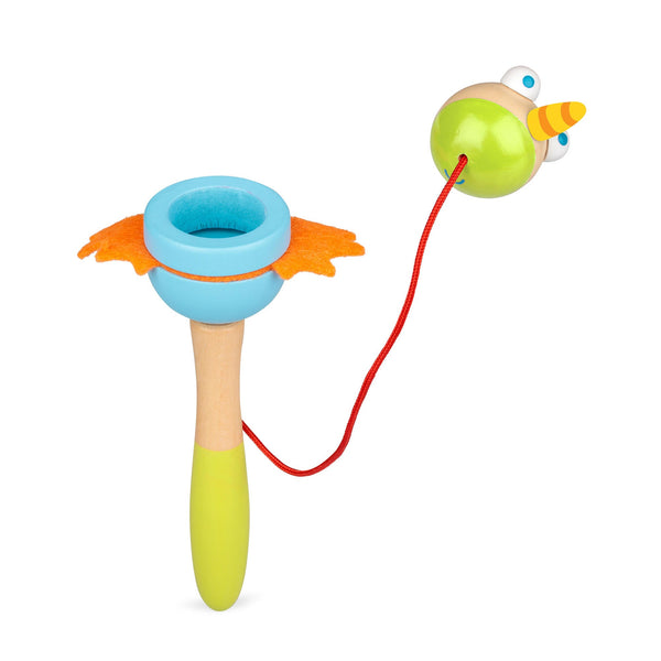 WOODEN UNICORN AND DRAGON CUP AND BALL - TESCO