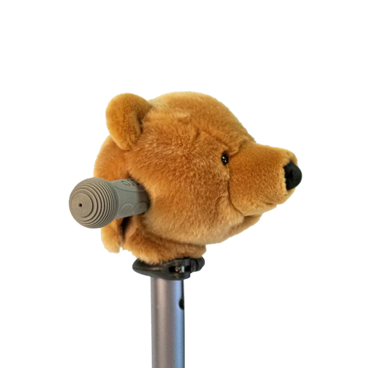 Accessoire tête de ours brun pour vélo ou trottinette enfant - Wild & Soft
