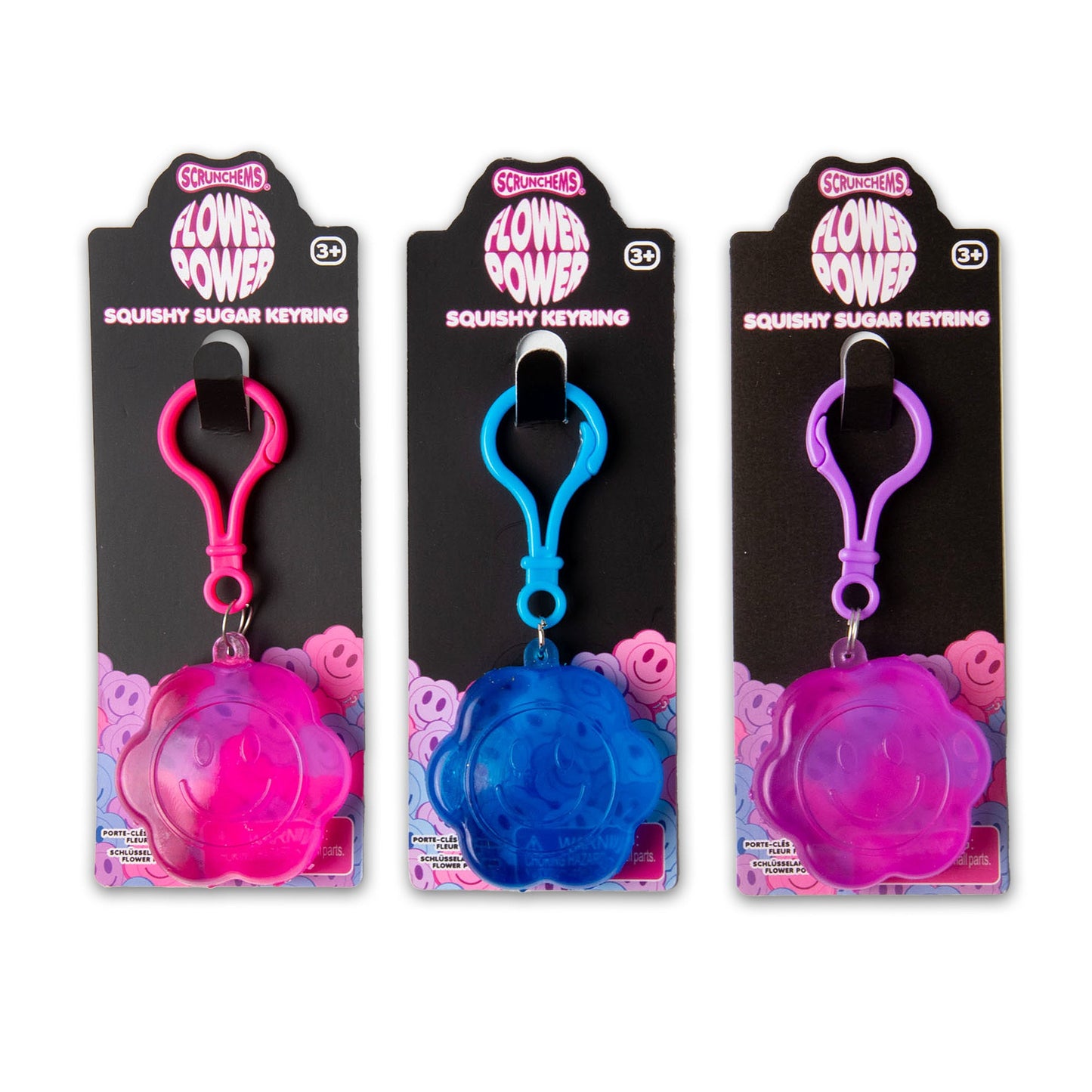 PORTE-CLÉS SUCRE FLOWER POWER SCRUNCHEMS