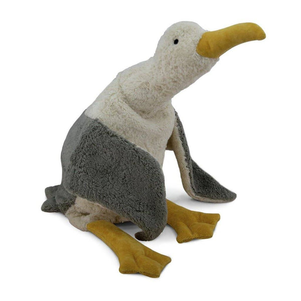 Calentador de manos grande con forma de gaviota de peluche