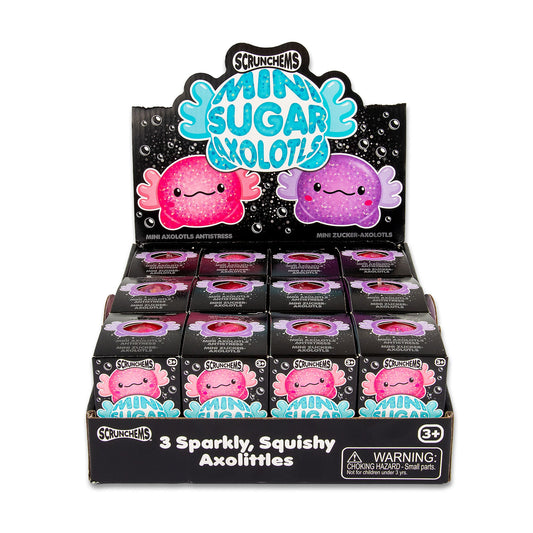 SCRUNCHEMS MINI SUGAR AXOLOTLS - 3PK