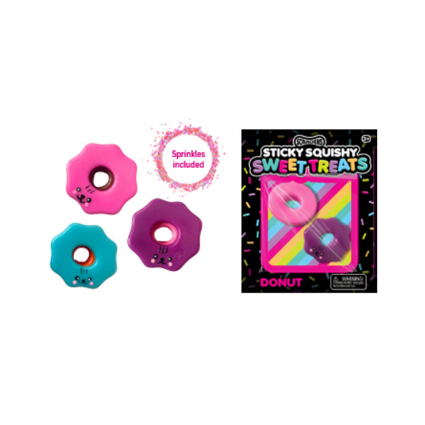 SCRUNCHEMS SWEET TREATS STICKY SQUISHY DONUT