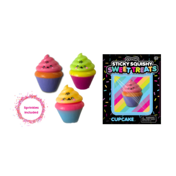 SCRUNCHEMS SWEET TREATS STICKY SQUISHY CUPCAKE
