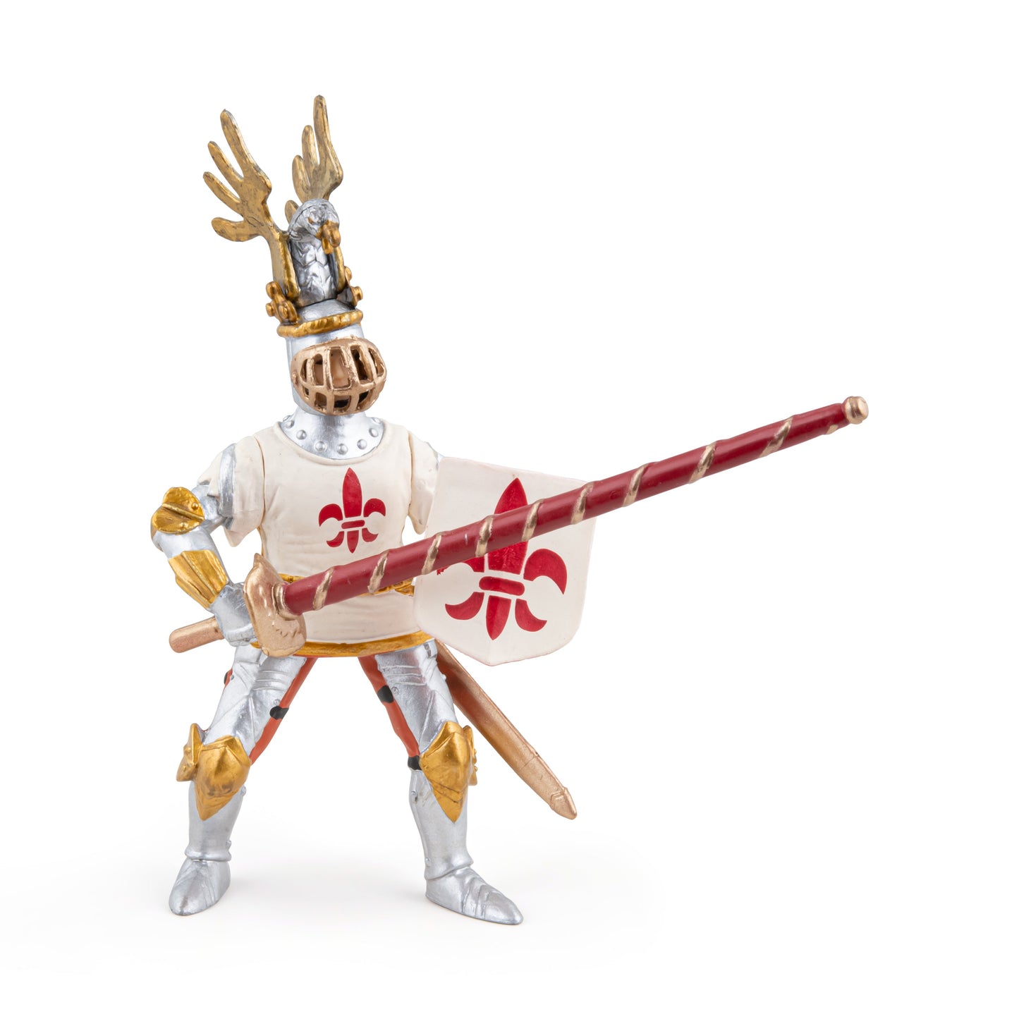 White knight lily flower figurine