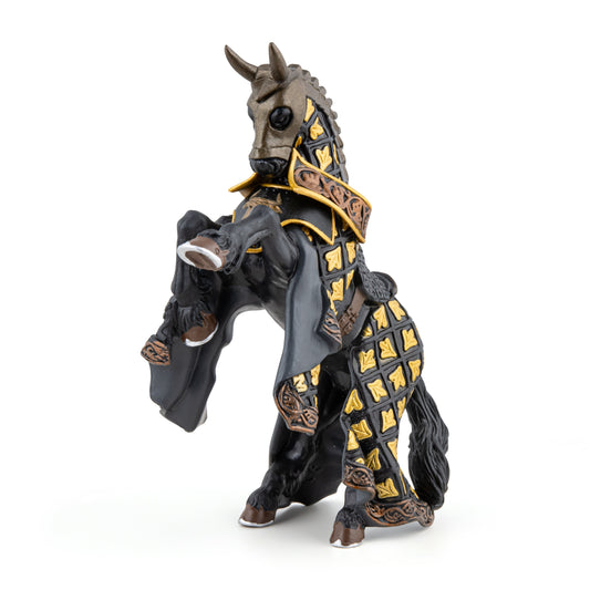 Figurine Cheval du Maître des armes cimier taureau Papo - personnage médiéval