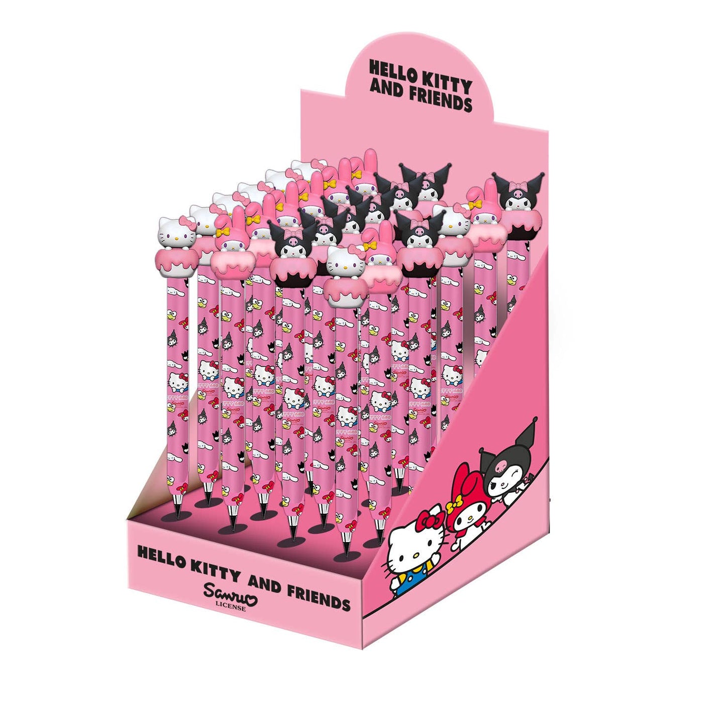 Sanrio Hello Kitty Mix-Présentoir 24 Unités Crayon Éternel