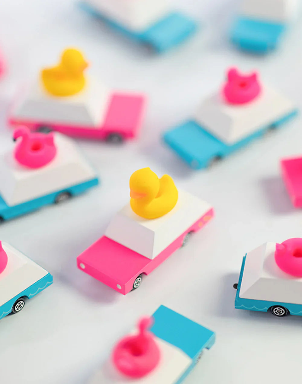 Coche de madera Candycar World - Pato amarillo