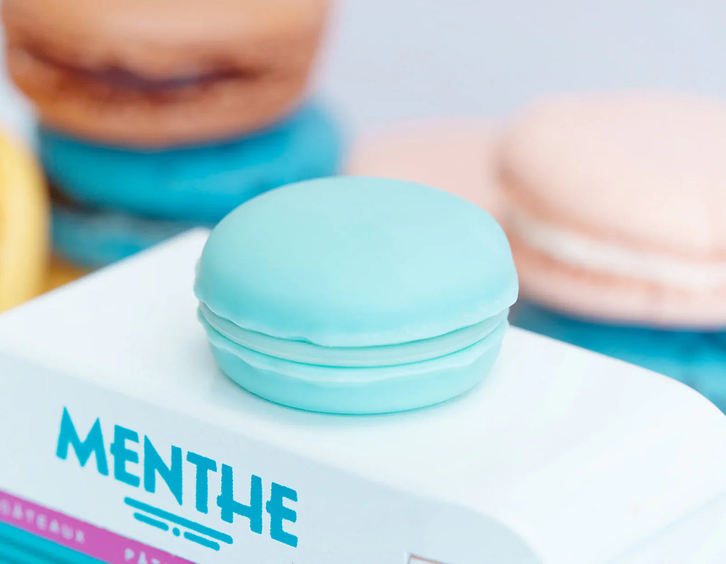 Camioneta de madera Candycar World: camioneta Mint Macaron