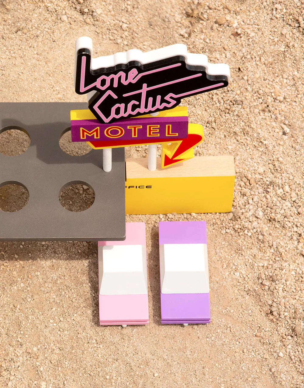 Coche de madera Candycar World - Sedán rosa