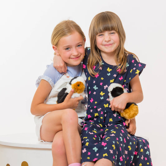 Brinquedo de peluche porquinho-da-índia tricolor