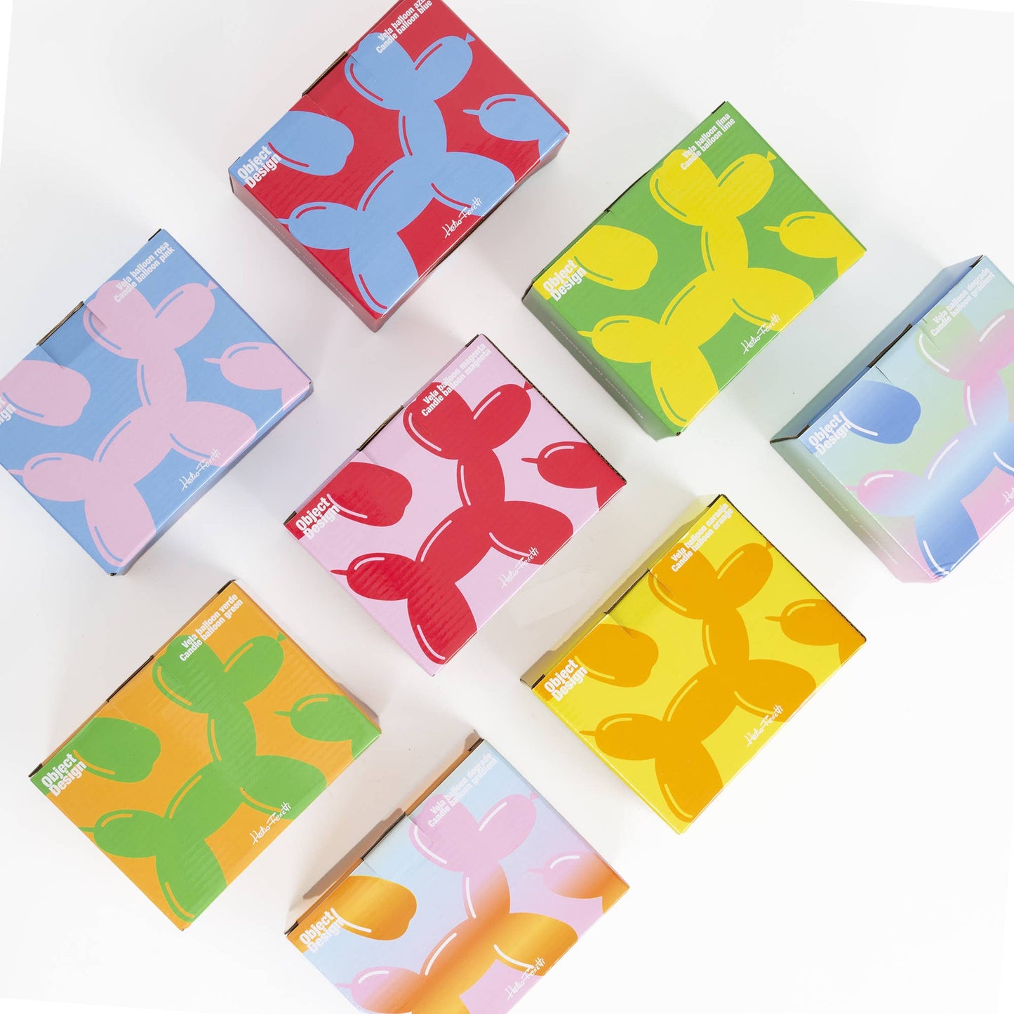 Bougie Chien Ballon Orange Helio Ferretti Vue 5