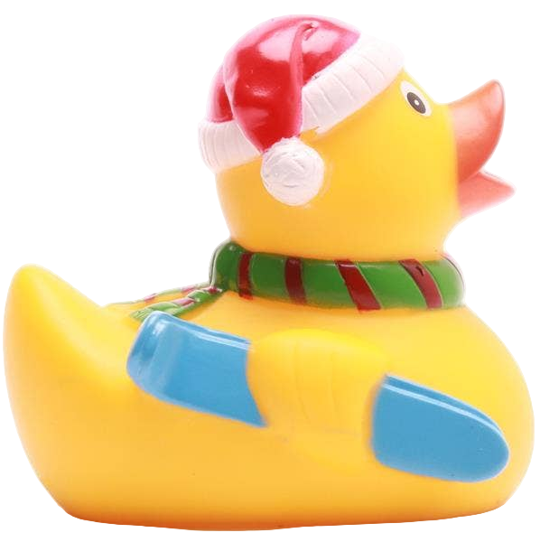 Christmas Skiing Duck