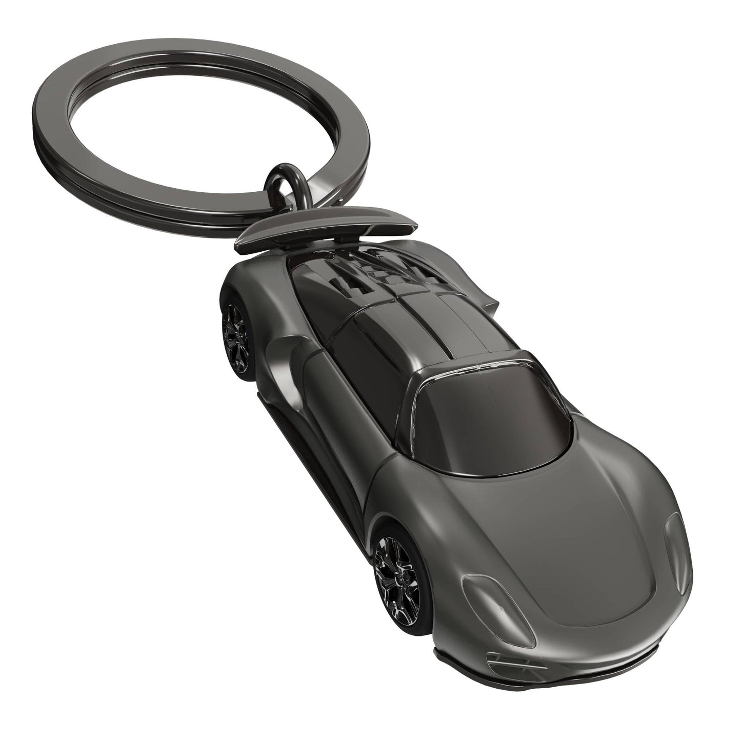 porte cles supercar noire metalmorphose