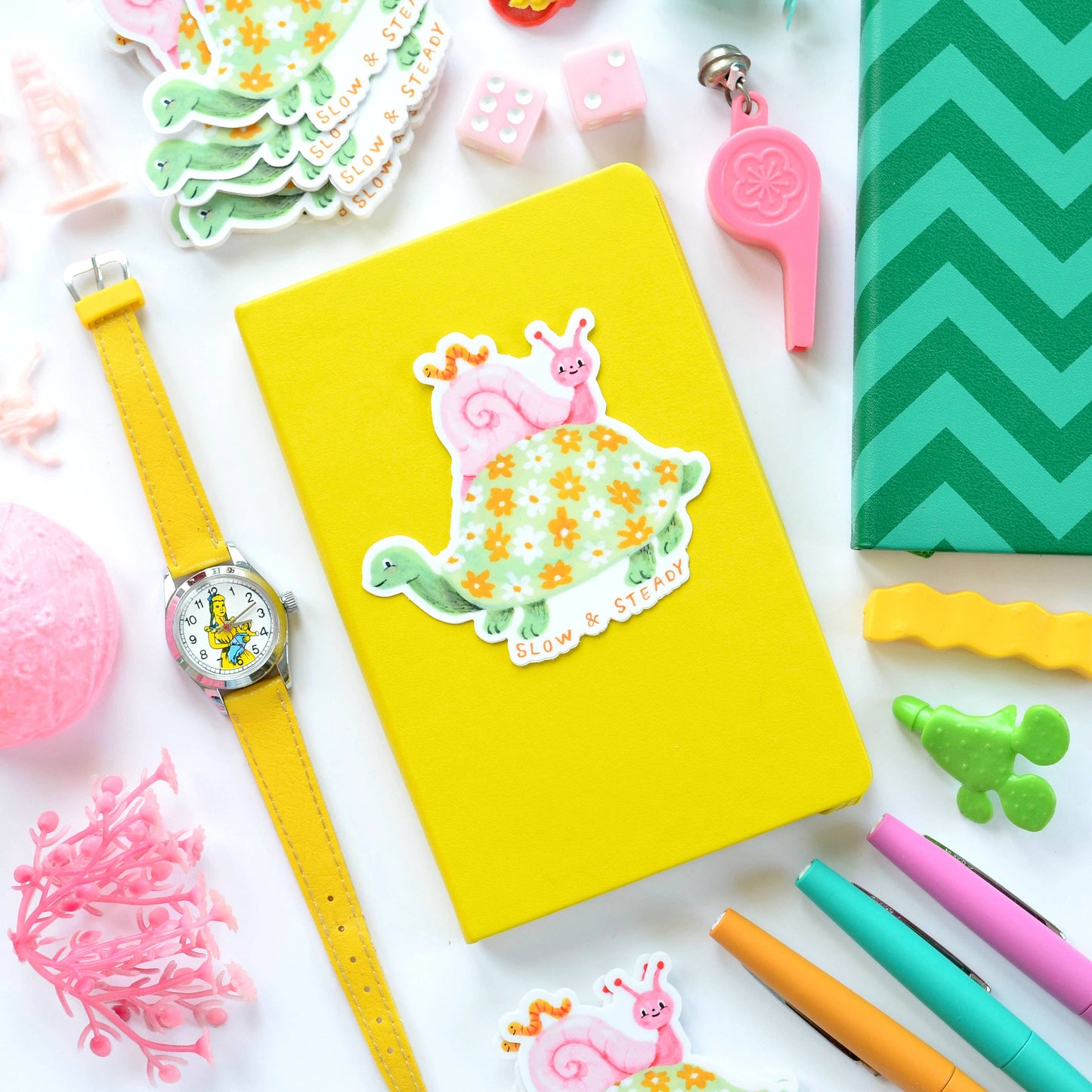 Pegatina "Lento pero constante"