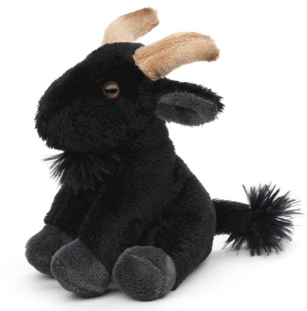 Peluche chèvre de montagne noire Uni Toys de 14 cm, référence HZS1526