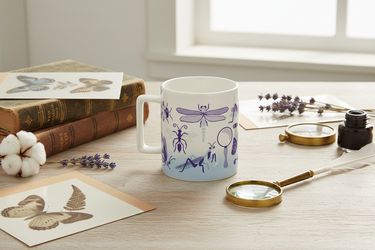 Retro Insect Mug (350 ml)