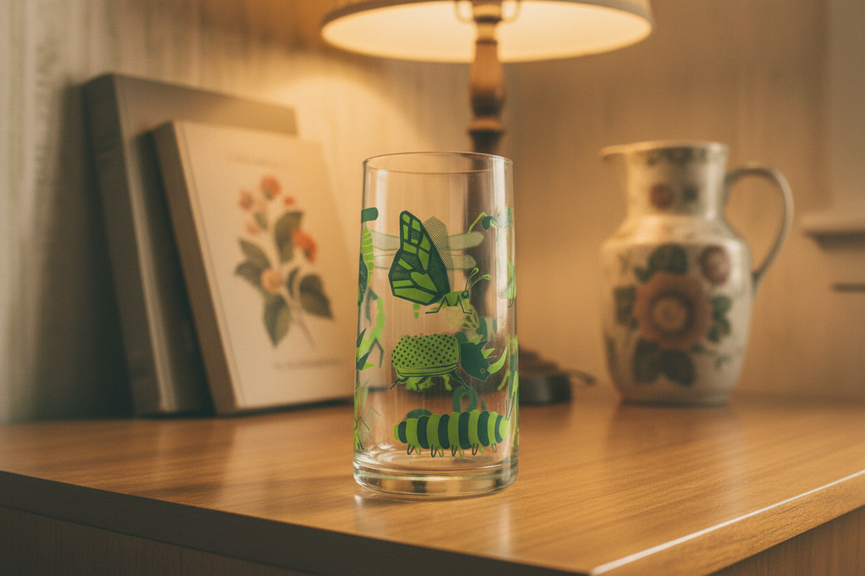 Verres Insectes rétro