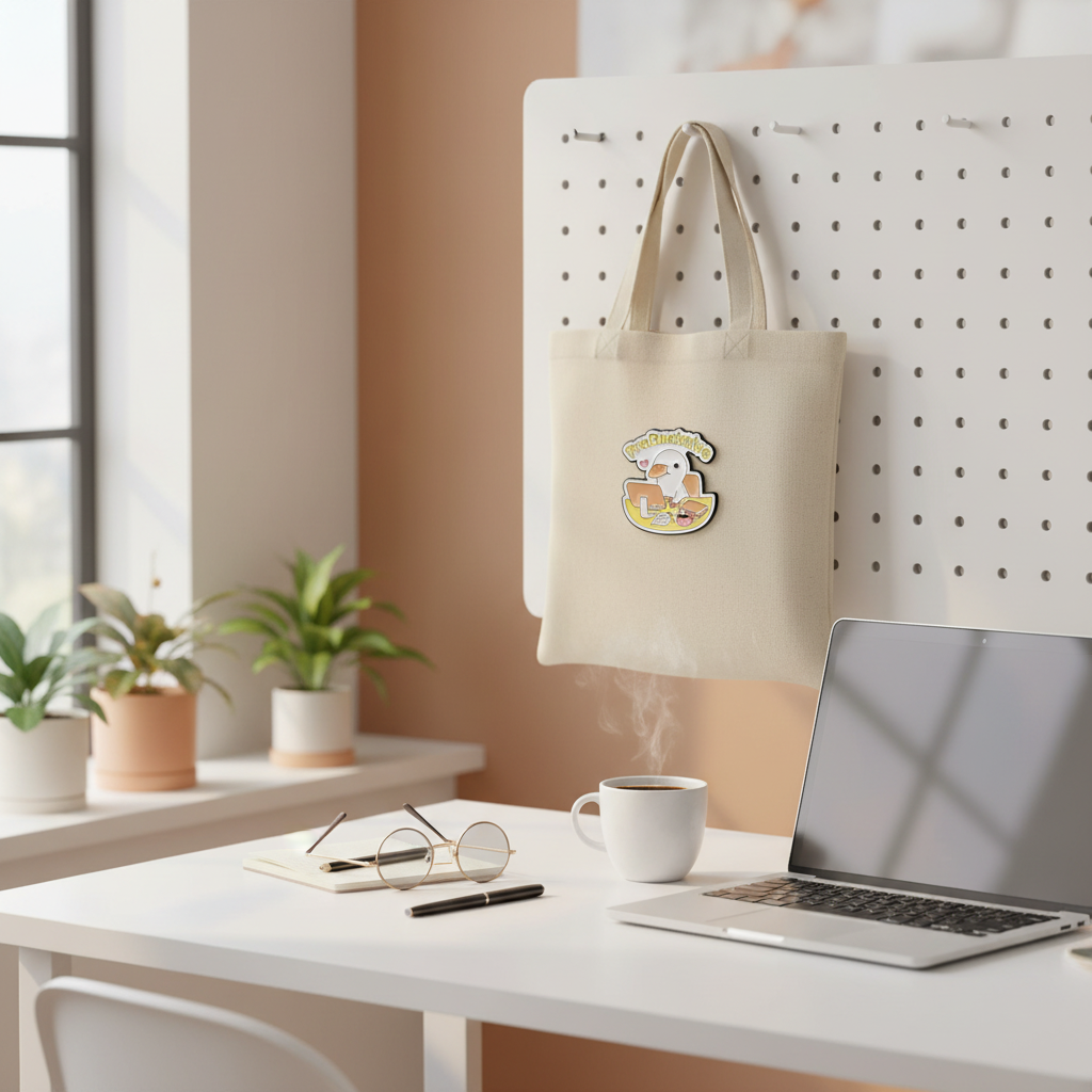 Pin de pato blanco "ProDucktive"