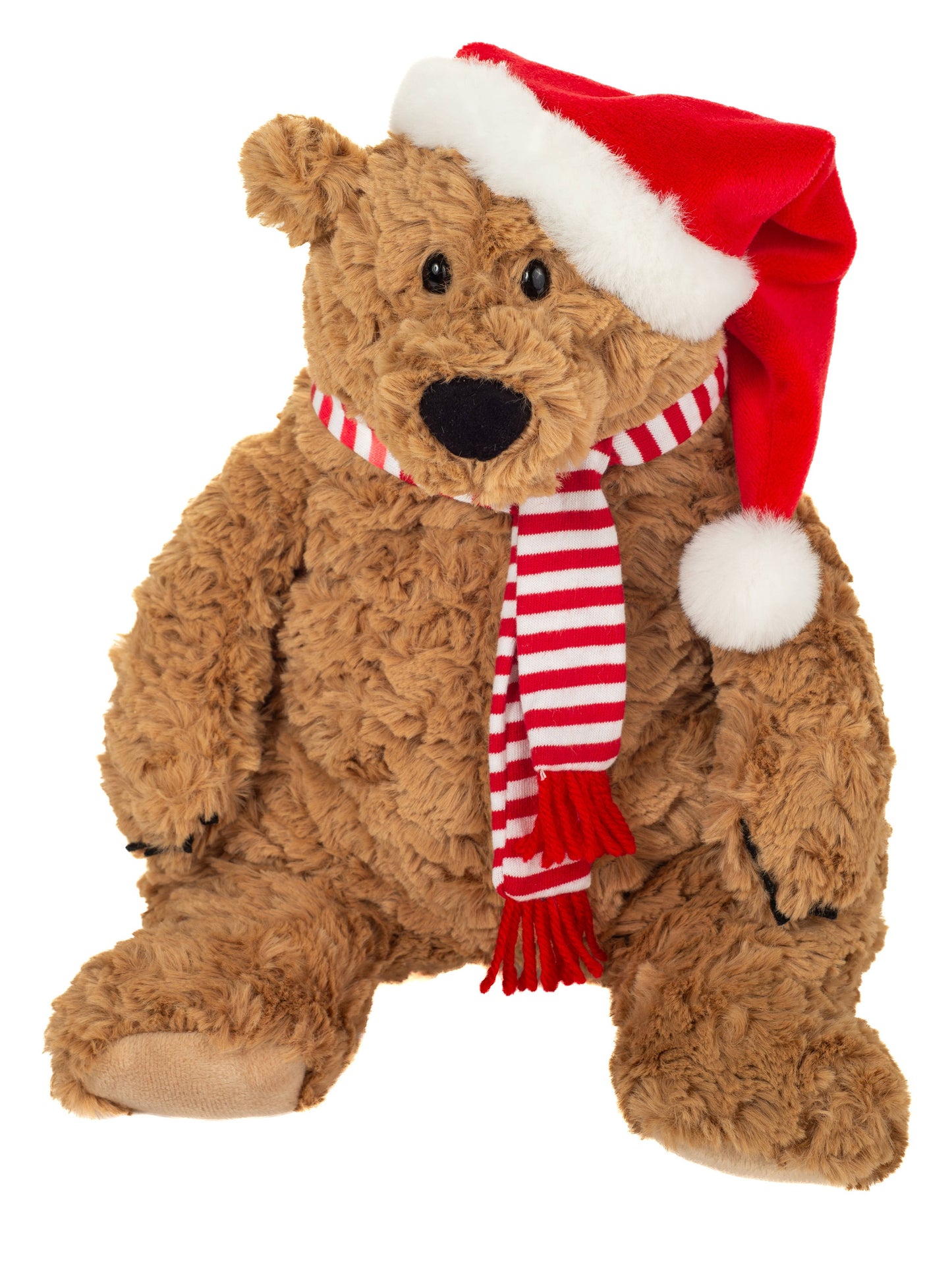 Peluche navideño de oso pardo Howard