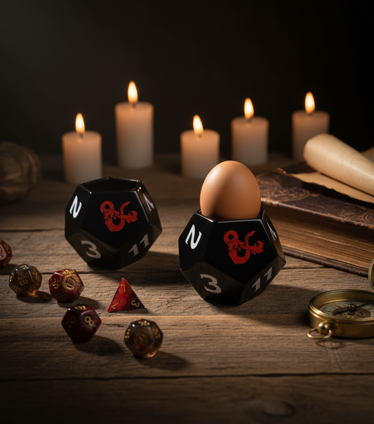 Coquetier en forme de dés Dungeons & Dragons D20