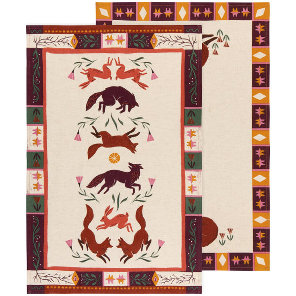 Juego de 2 paños de cocina Folktale de Danica Studio