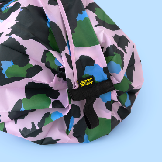 Sac de courses réutilisable Léopard rose