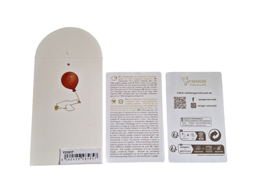 Pequeño conejo de peluche | Blanco