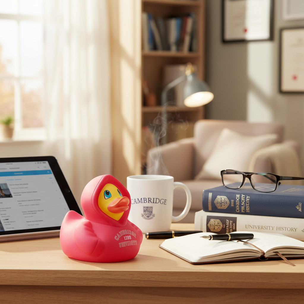 Eendenhoodie Cambridge University - Rood