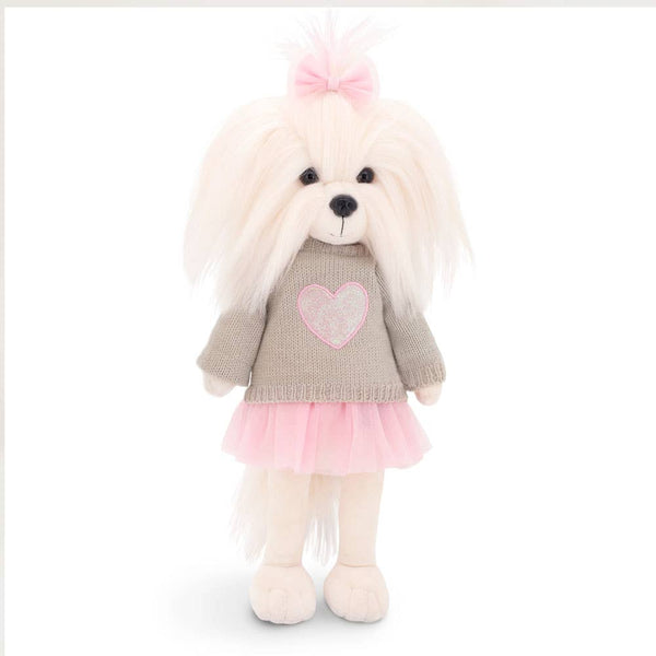 Poupée chien Lucky Mimi : Cœur rose-38cm