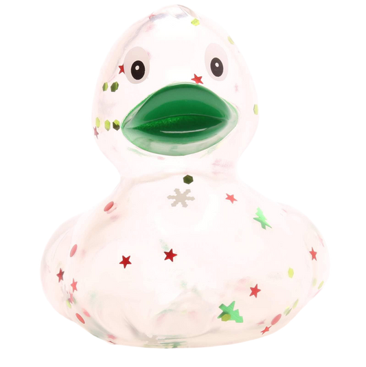 canard classique a paillettes de noel vert