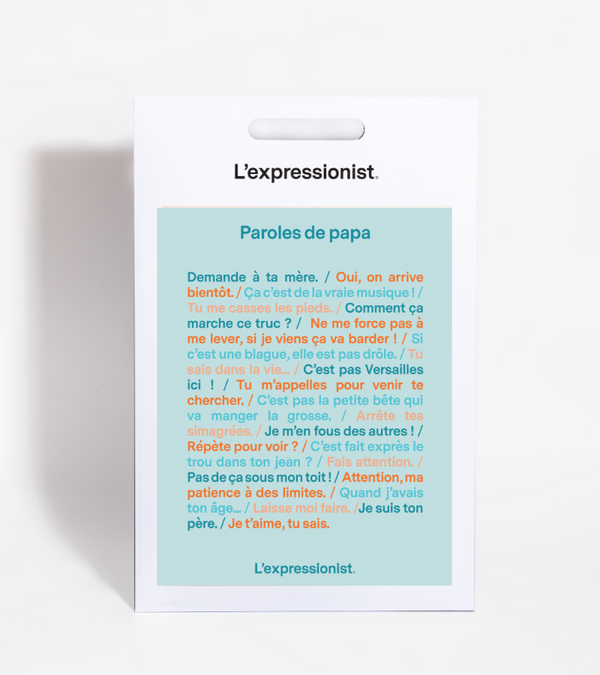 Poster - Paroles de papa