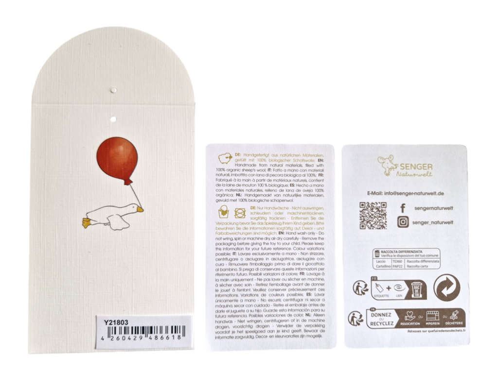 Pequeño burro de peluche