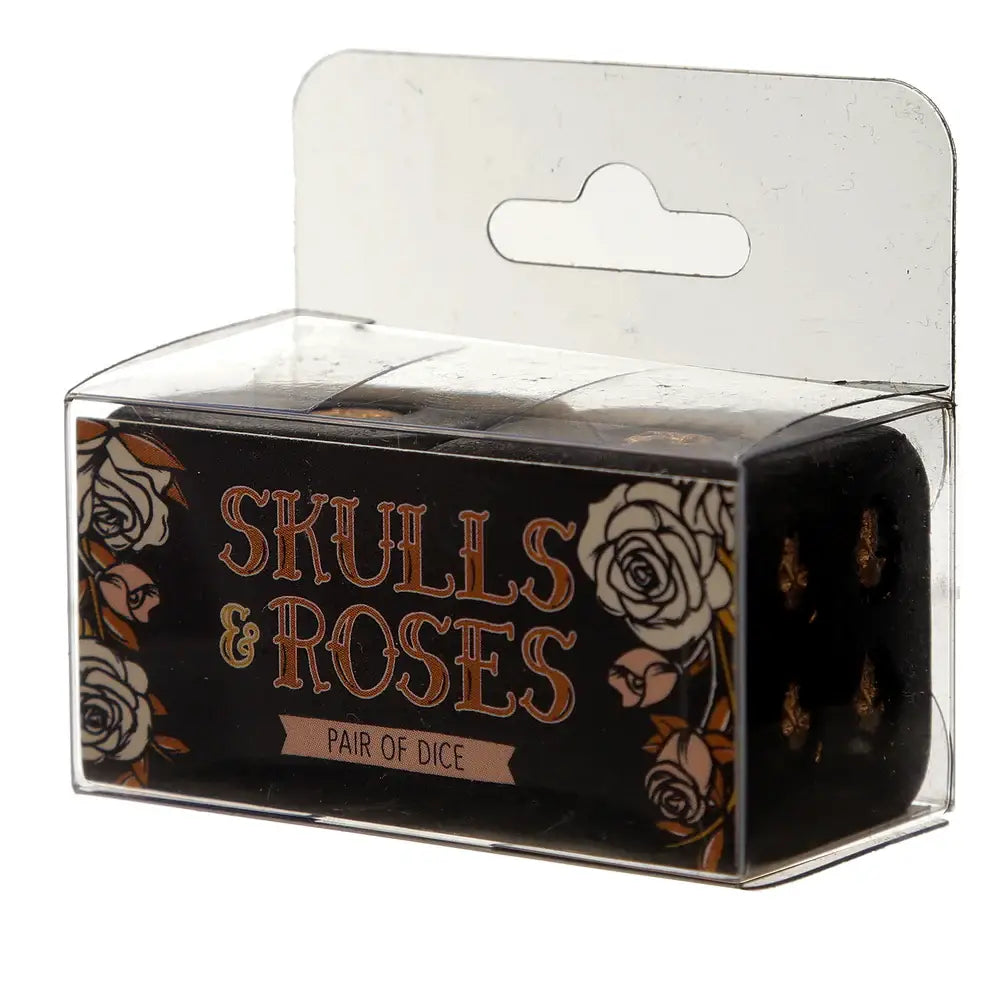 Set of 2 skull-shaped dice