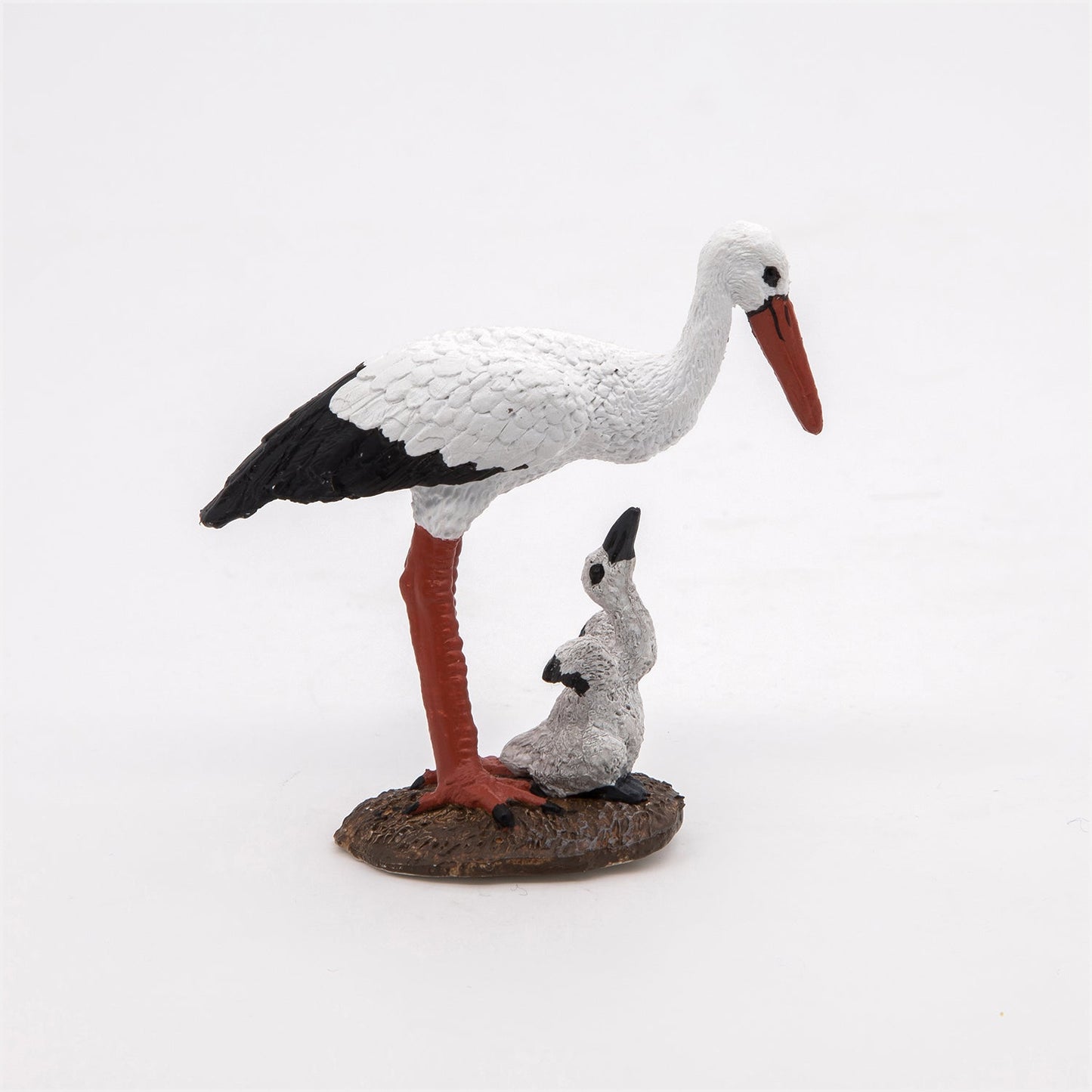 Figurine Cigogne et son bébé