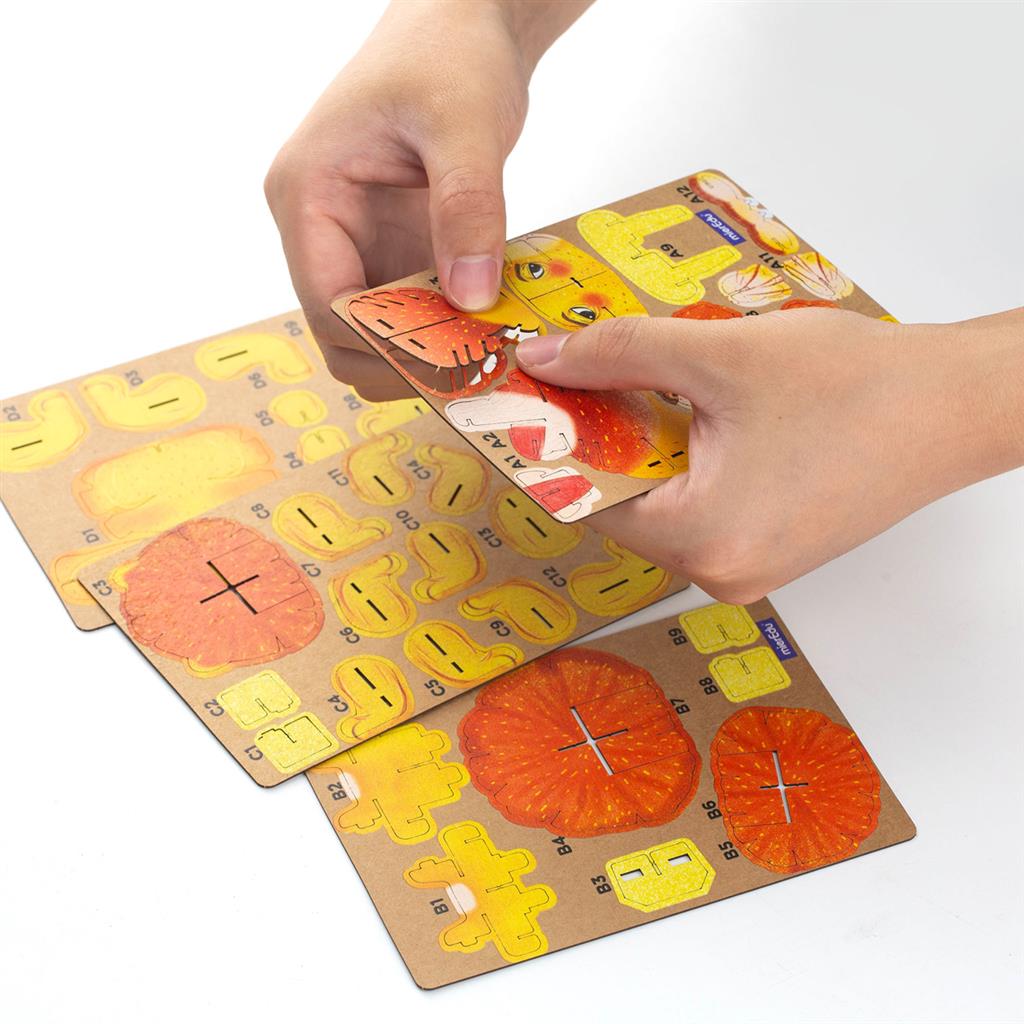 Rompecabezas de construcción 3D - León