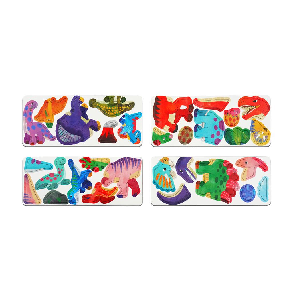 Caja de rompecabezas magnética - Tierra de dinosaurios