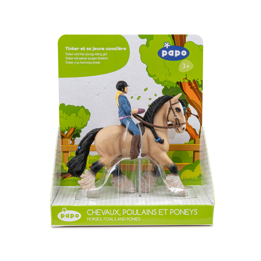 Figurine Tinker et sa jeune cavalière